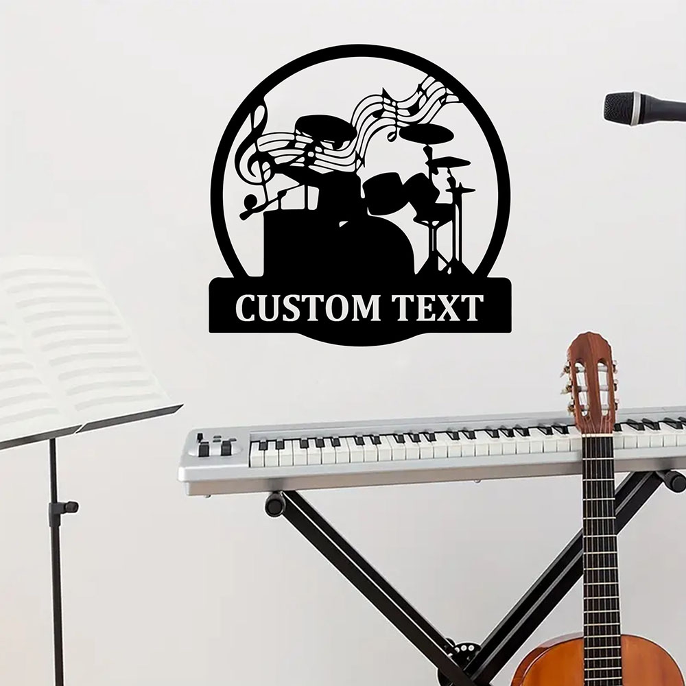 Musical Instrument And Name - 1 шт. креативная самоклеящаяся виниловая наклейка