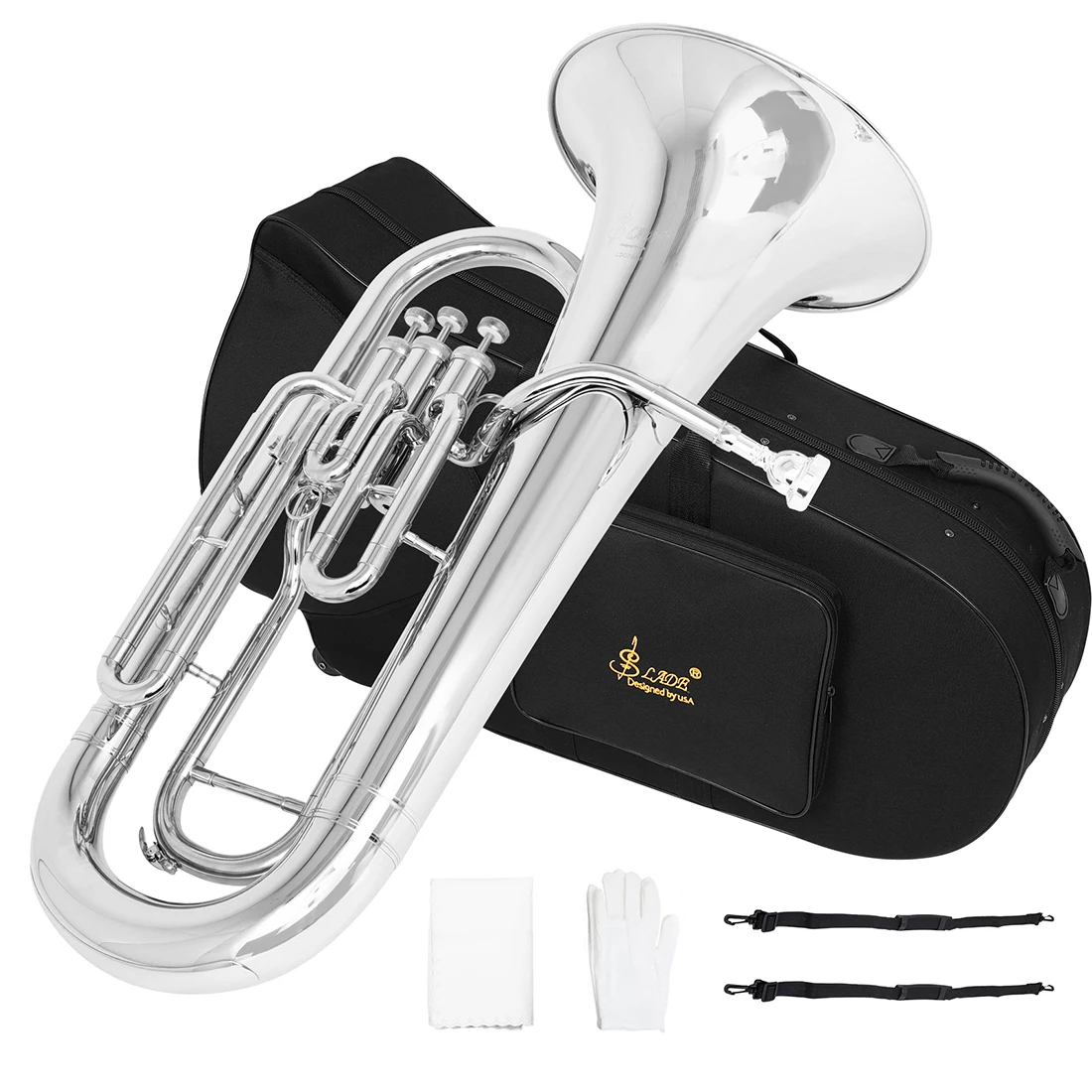 SLADE Bb плоский эуфониум с 3  – обзор и цена Musical Instrument Euphonium