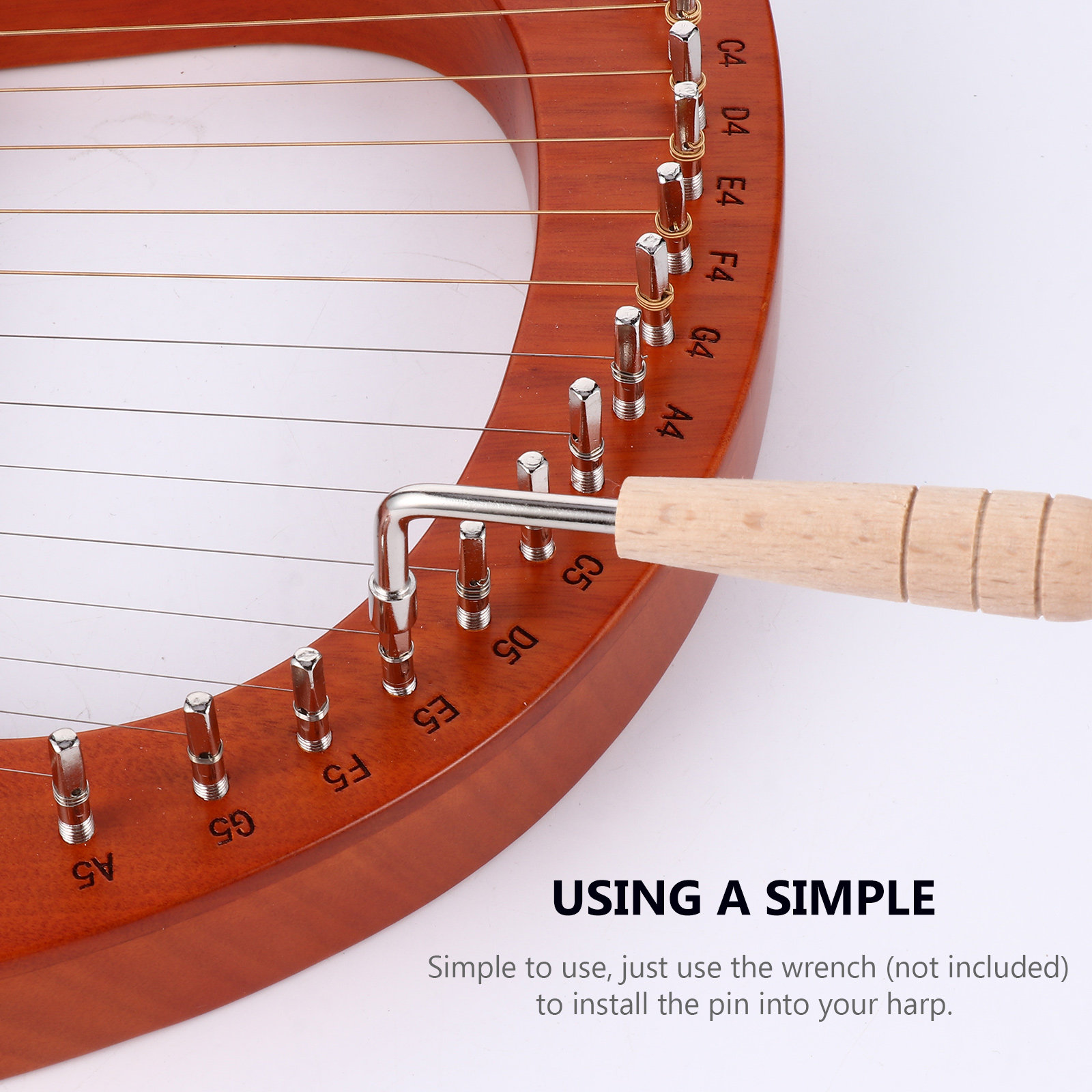 Набор из 7 металлических колыш – обзор и цена Musical Instrument Zither Harp