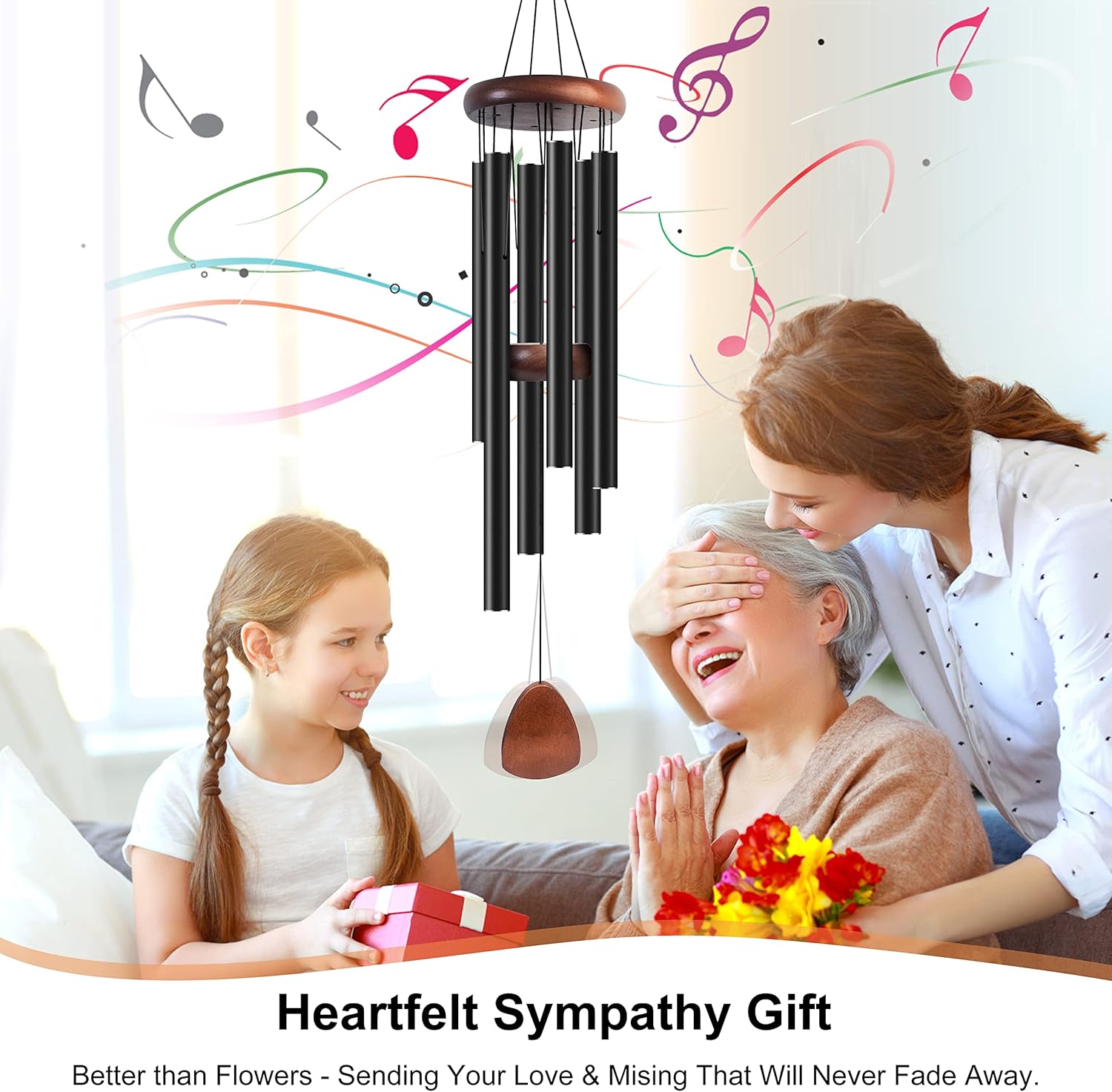 28-дюймовые уличные ветряные к – обзор и цена Wind Chime Tubular