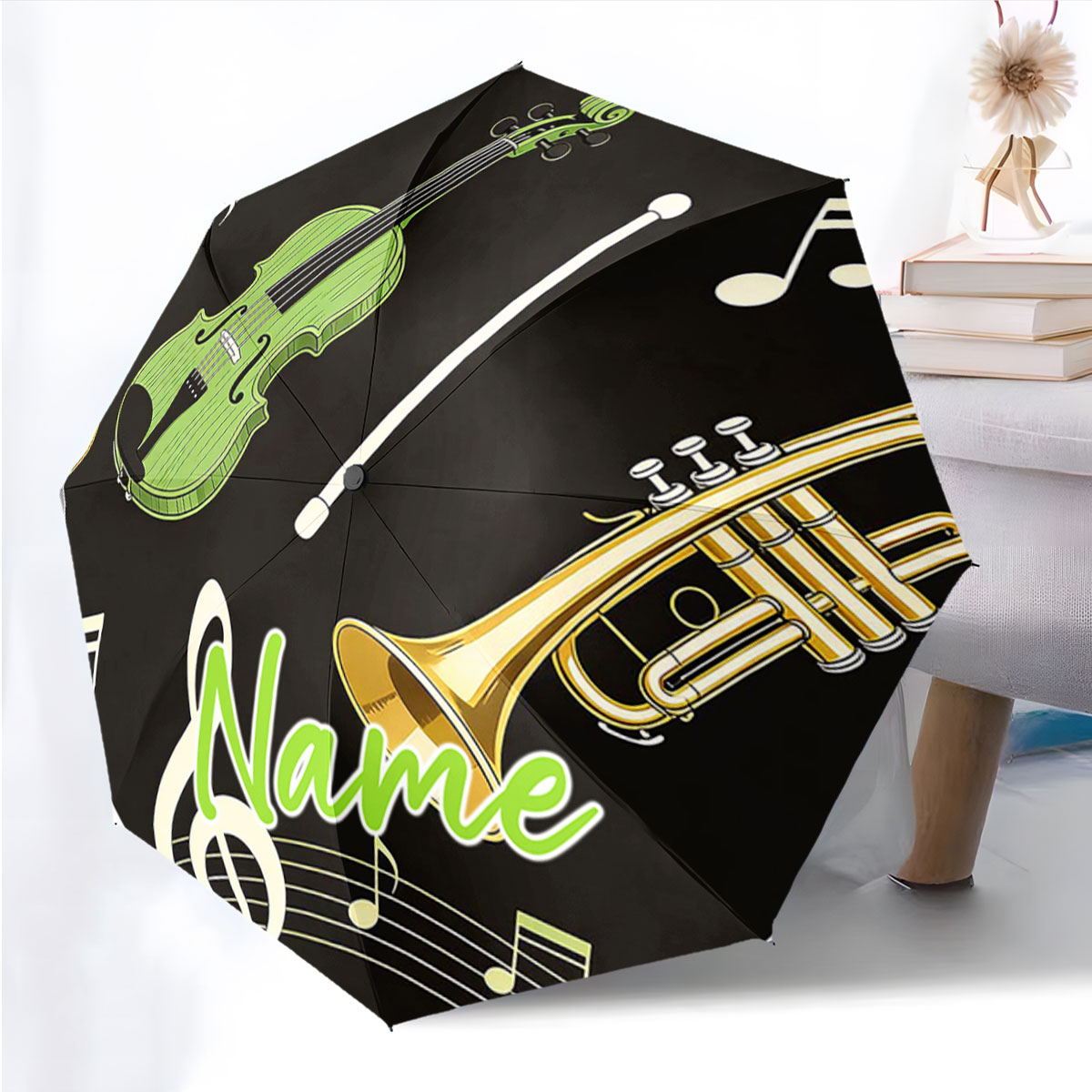 Зонт с уникальным принтом в ви – обзор и цена Musical Instrument And Name
